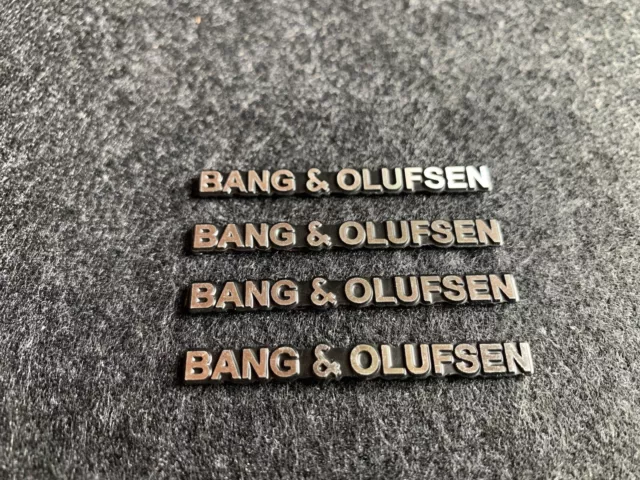 4 x Bang & Olufsen Lautsprecher Aufkleber Sticker Audio - Aluminium