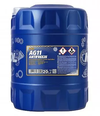 MANNOL Antifreeze AG11 Longterm 20L Frostschutz passend für FIAT FORD GASGASS