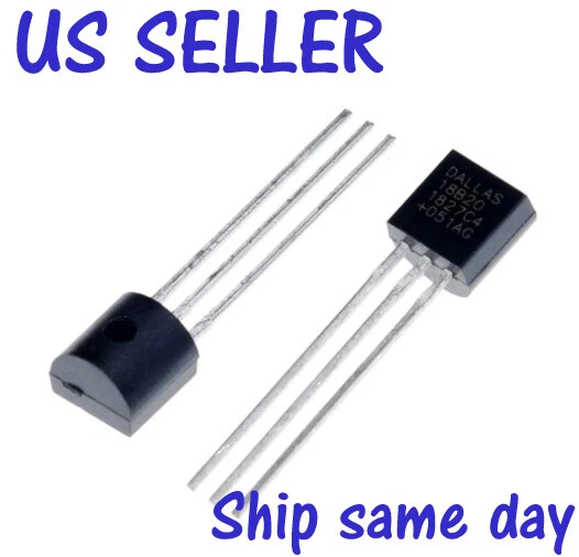 NEW TEMPERATURE SENSOR DS18B20 TO92 18B20 Chips IC 18b20 Electronic