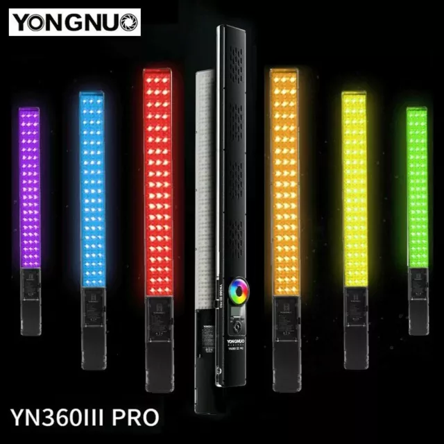 YONGNUO YN360III Pro RGB LED Video Light 3200K-5600K Handheld Stick 2