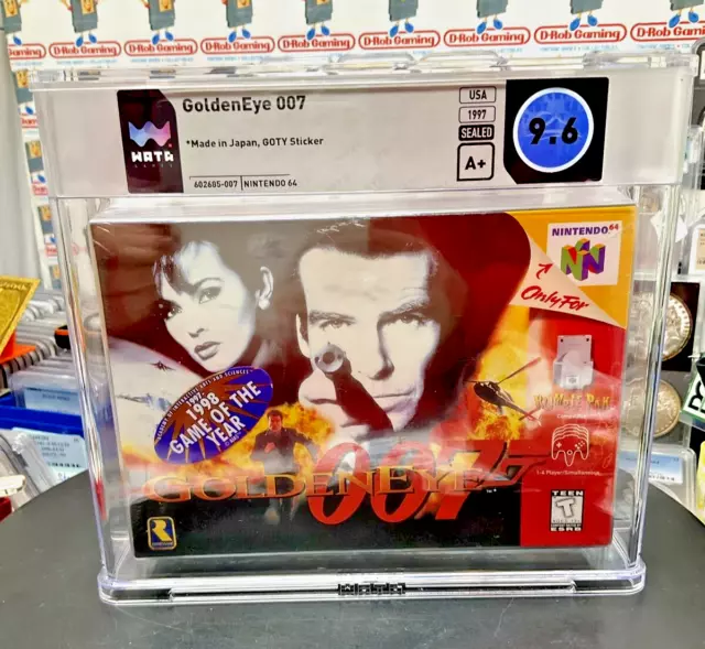 007 Goldeneye N64 Red Label New Sealed VGA WATA Nintendo 64 NES SNES James Bond