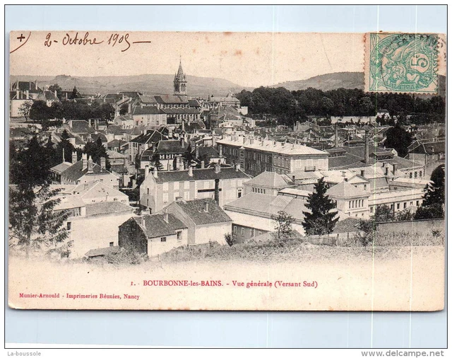 52 BOURBONNE LES BAINS - versant sud - vue generale
