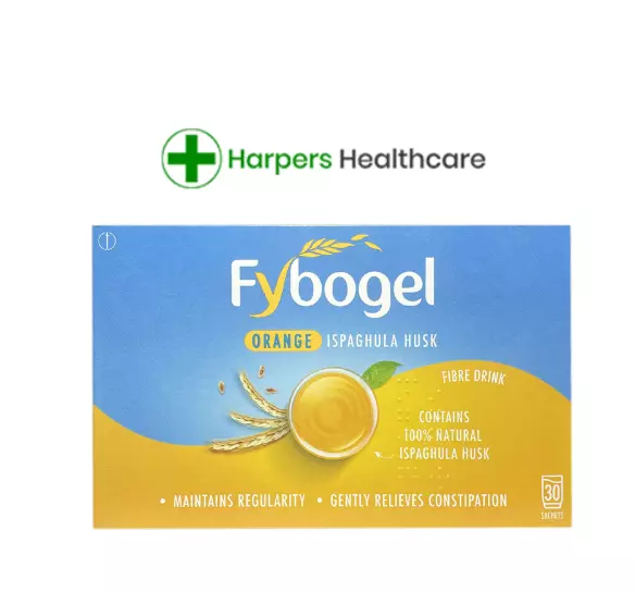 Fybogel Orange Ispaghula Husk Fibre Drink 120 Sachets - RELIEVES CONSTIPATION