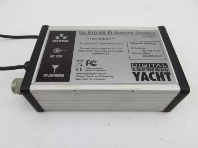 Digital Yacht WL510 Marine 4-6NM 10-18VDC High Power On Board WiFi Access System