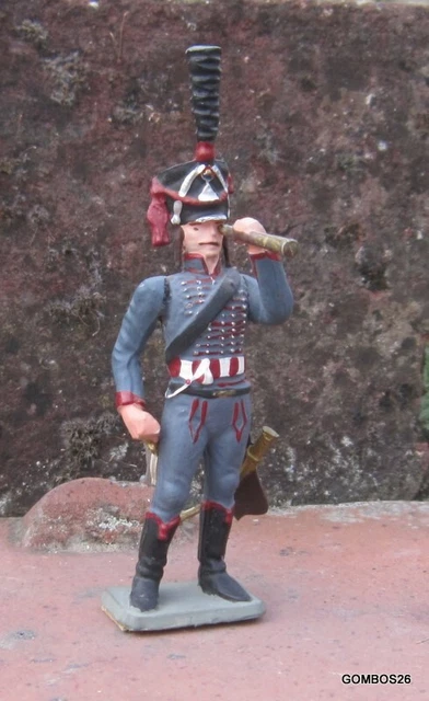 Figurine Starlux Empire - Hussard Trompette Du 7ème Régiment 1804 - Échelle 54mm - Occasion Très Bon état