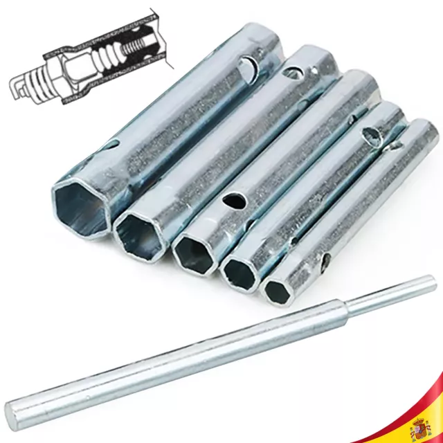 Kit de Llaves para Bujía Bujias 6 Piezas Extractor 10 11 12 13 14 15 16 17mm