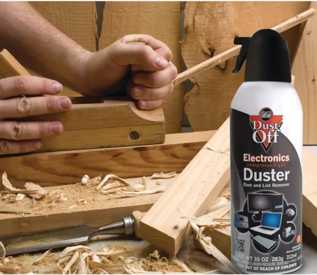 4 Count Dust Off Spray  - 10 oz Electronics Compressed Canned Air Duster Falcon 3