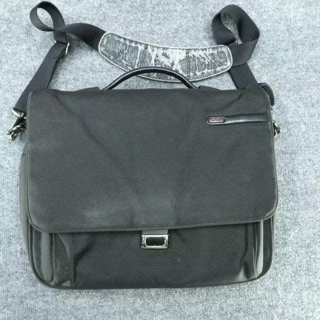 Tumi Bag Mens Large Black Nylon Laptop Portfolio Briefcase Expandable Travel