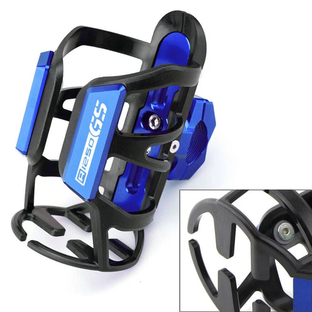 Motorcycle Beverage Water Bottle Drink Cup Holder Stand For BMW R1250GS ADV Blue
