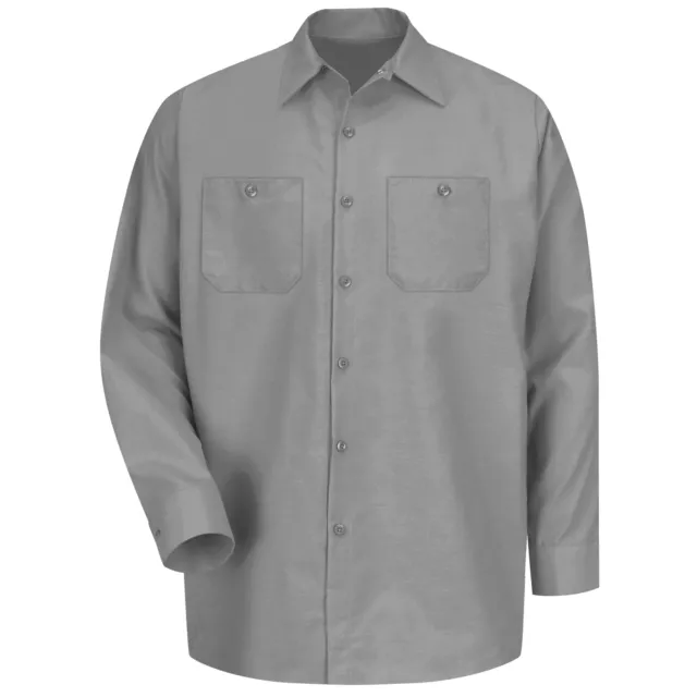 Red Kap Men's Long Sleeve Industrial Work Shirt