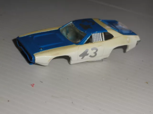 AURORA AFX #43 Plymouth Roadrunner HO SLOT CAR BODY ONLY In Used CONDITION