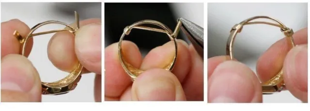anillo de bloqueo protector tamaño crear ajuste personalizado oro blanco herramienta de reparación anillo L NUEVO CON ETIQUETAS