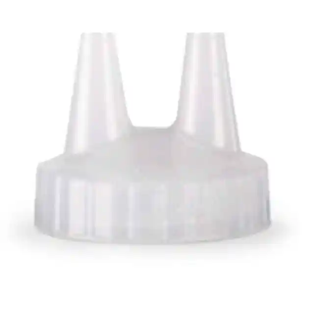 Traex 2200-13-1415P Molded Clear Dual Squeeze Bottle Tip