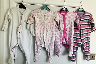 baby girl sleepsuit bundle 3-6 months/baby Girls Clothing Bundle/baby Clothes
