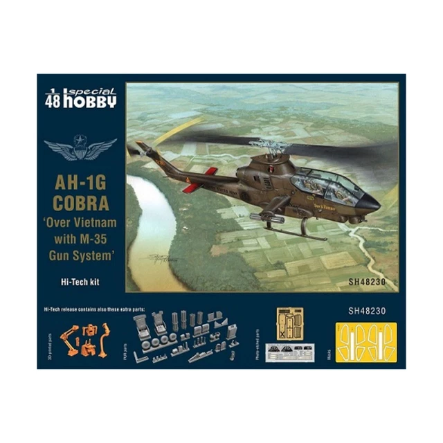 Special Hobby Model Kit 1/48 AH-1G Cobra "Over Vietnam w/M-35 Gun System" New