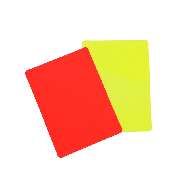 FOOTBALL RED AND Yellow Cards Record Soccer Games Referee Tool For