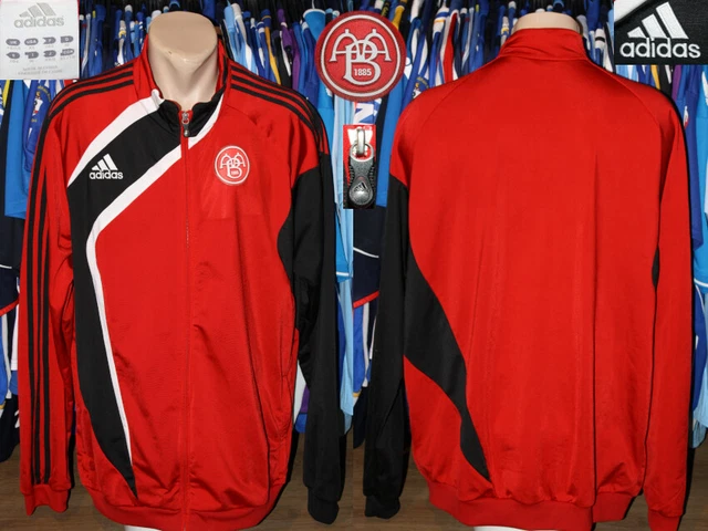Aab Aalborg Nero adidas Allenamento Tuta Top Cerniera Intera Tasche Danimarca