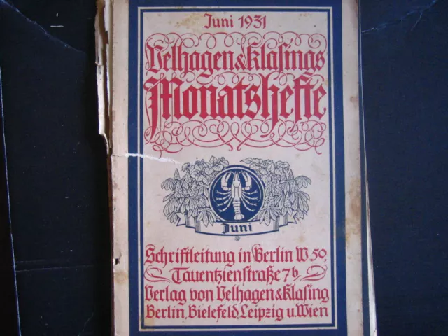 Velhagen & Klasings Monatshefte - Juni 1931.