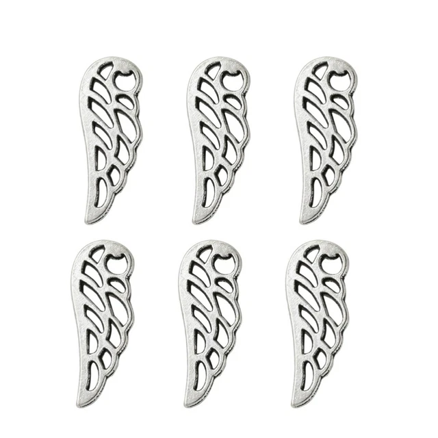 20pcs Alloy Hollow out Wing Pendants Charms DIY Jewelry Making Accessory for