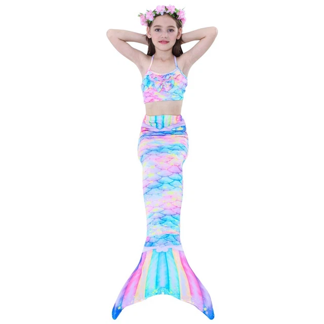 Code da sirena Costumi da bagno Colorato Costume da sirena da spiaggia  Bambini