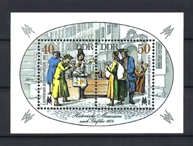 DDR Block 88 postfrisch`` Leipziger Herbstmesse MiNr. 3120-3121