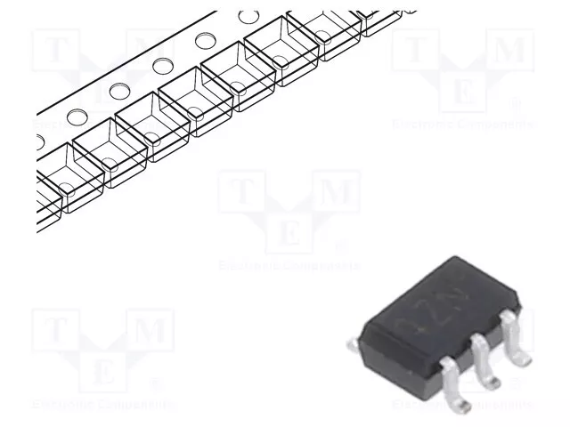 60V Idm : 1,2A 200mA 420mW Transistor : N-Mosfet x2 Unipolaire