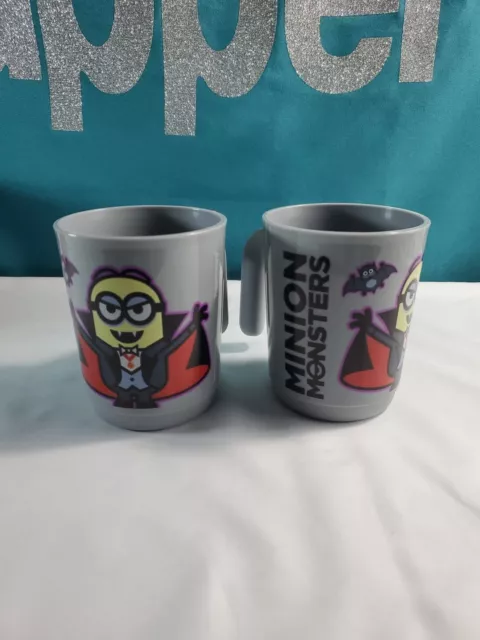 Tupperware Minion Monsters 11oz Set of 2 Drinkware Kitchen New Sale