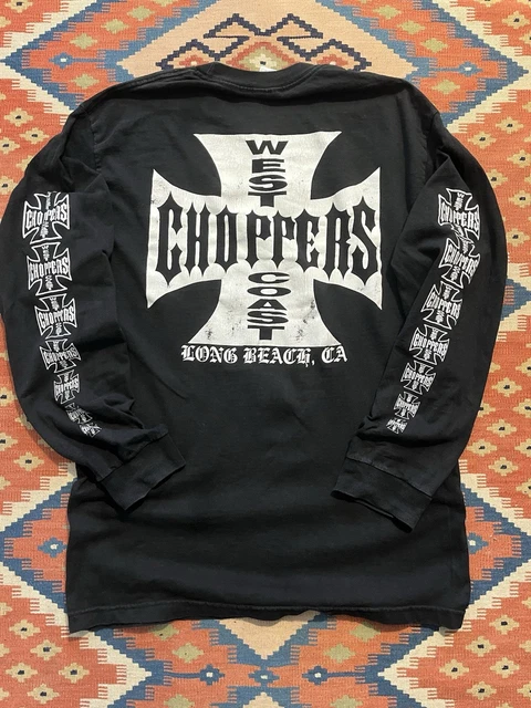 VINTAGE WEST COAST Choppers Long sleeve Shirt Size L Jesse James