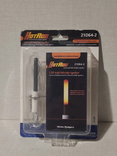 White-Rodgers 21D64-2 HotRod LP/NG 120V Universal Hot Surface Nitride Ignitor