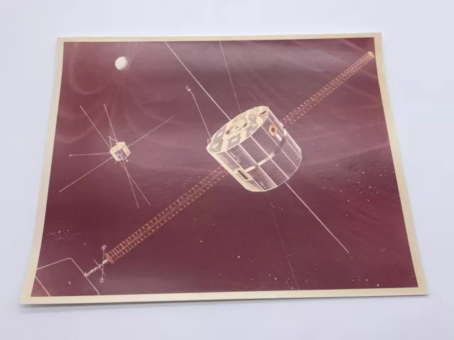 Nasa Original Concept Photo De-1 Dynamics Explorer Satellite - Kodak Paper 10”X8