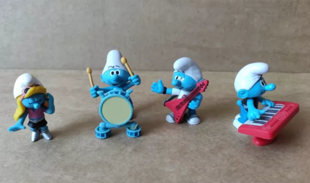 Lotto 4 Smurfs Jakks Pacific MUSIC BAND puffi collezione 2009