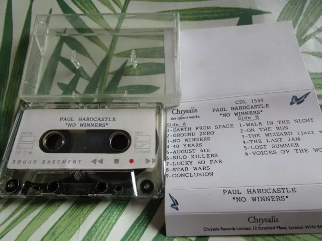 Paul Hardcastle No Winners Advance Pre Release Chrysalis Promo Tape Cassette 3