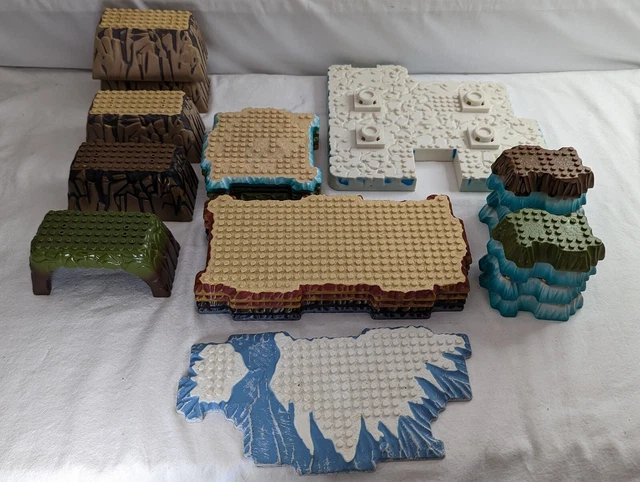 Mega Bloks Terrain Bundle Base Plates, Rock, Ice, 21 Pieces Mega Bloks Terrain Bundle Base Plates, Rock, Ice, 21 Pieces