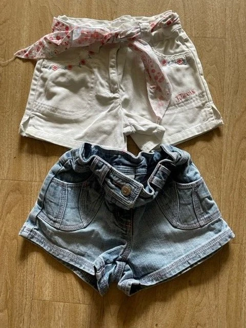 Age 3 years girls denim shorts bundle x2; Jasper Conran & NEXT