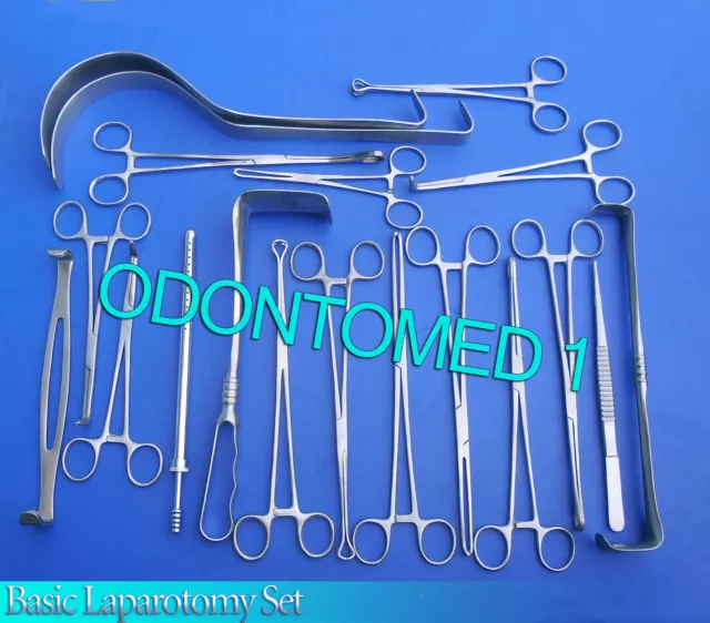 108 Instruments Basic Laparotomy Set Surgical Medical