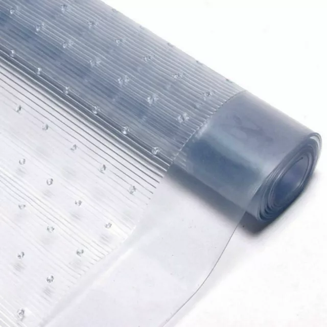 Vinyl Plastic Carpet Protector Clear Runner Home Office Hallway Film Mat Roll 2