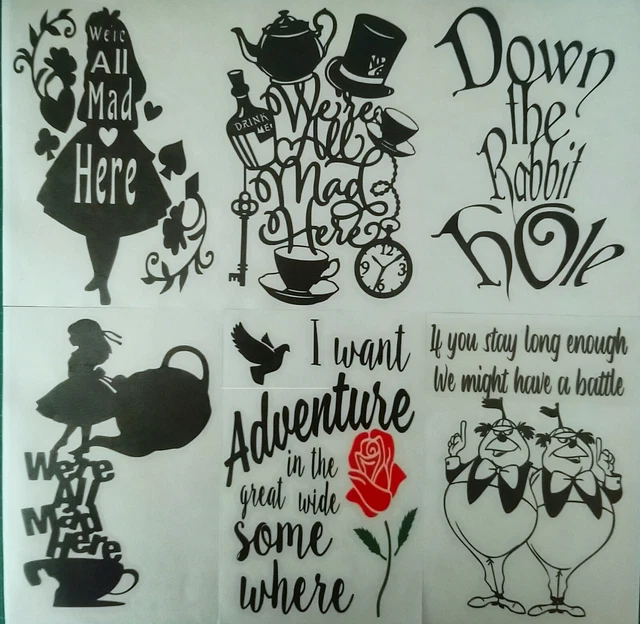 DISNEY WINE BOTTLE Stickers Vinyl Decal Silhouette Friend Arts & Craft