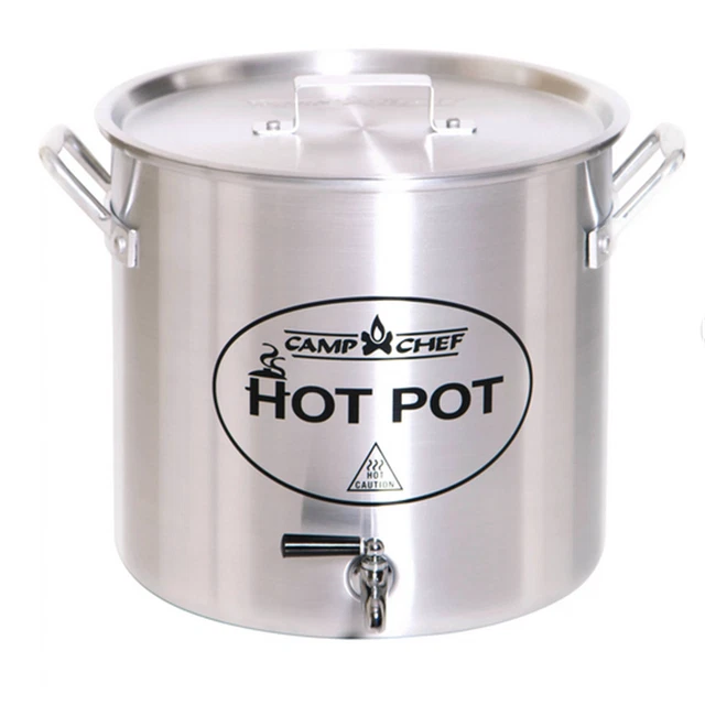 Camp Chef Aluminum Hot Water Pot, HWP20A, 20 Quart Volume, Spigot