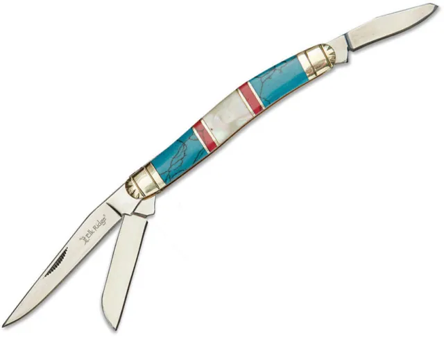 Elk Ridge Small Stockman 3.5" Folding Knife w/Mother of Pearl Handle -ER-953BMOP