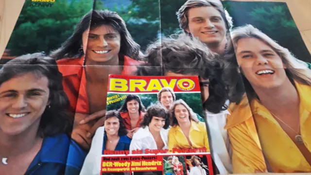 BRAVO Nr.40 vom 23.9.1976 mit Riesenposter Kenny, Jimi Hendrix, Eric Carmen....