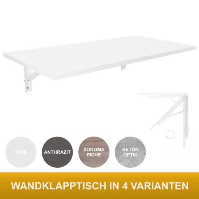 Wandklapptisch 80x40 Esstisch Küchentisch Schreibtisch Klapptisch Wand Tisch