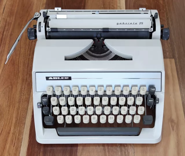 Vintage Adler Gabriele 25 Medium Portable Typewriter - 1960s