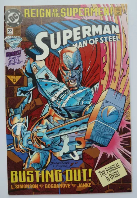 Superman The Man of Steel #22 - DC Comics - June 1993 F/VF 7.0