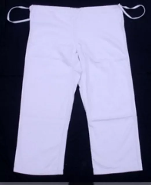 Samurai/WWMA Martial Arts White 8oz Karate Gi/Uniform Pants Only