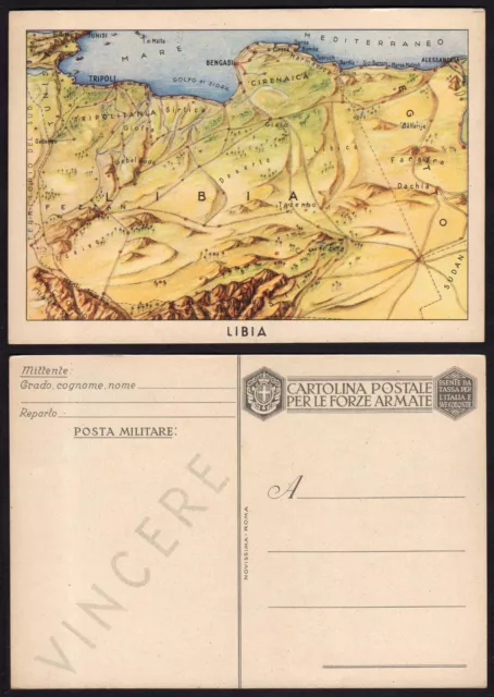 CARTOLINA Militare in franchigia 1940 "Carte Geografiche" NUOVA (ZUD)