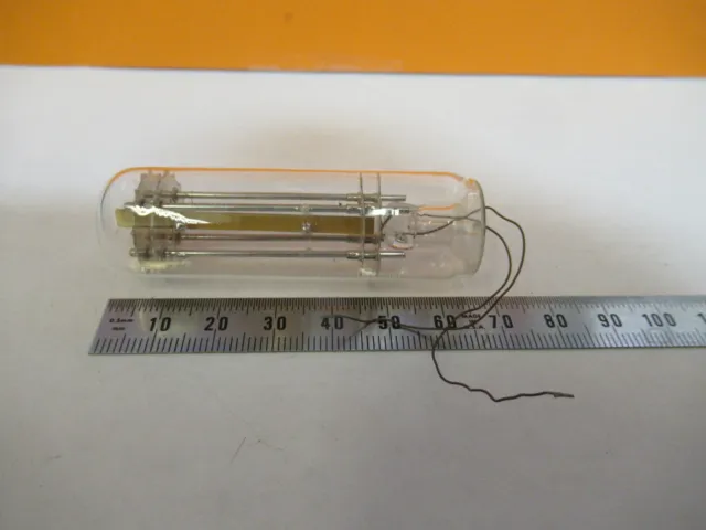 Antico Risonatore Quarzo Cristallo Vetro Confezione Frequenza As Nella Foto