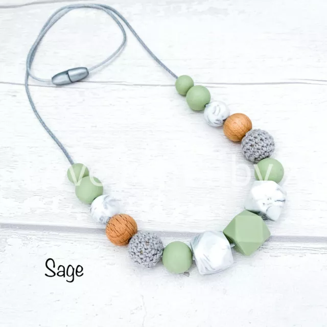 Textured Nursing Necklace| Sensory Necklace| Teething Necklace |New Baby Gift