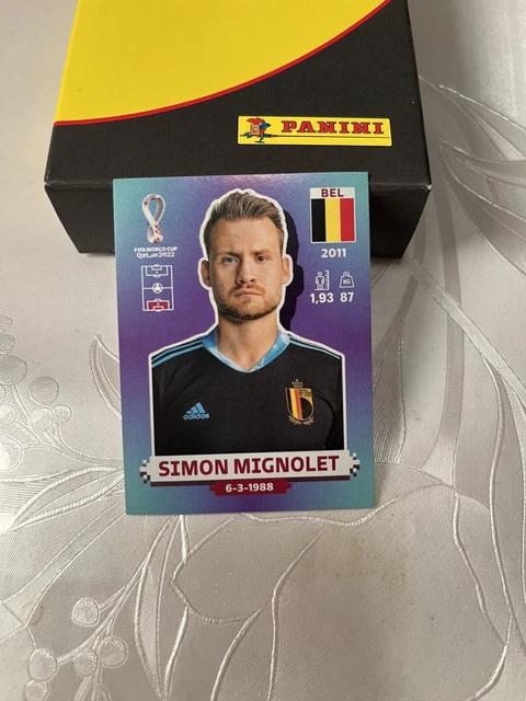 Panini FIFA Fussball-Weltmeisterschaft Katar 2022 Albumaufkleber - BEL4 Simon Mignolet