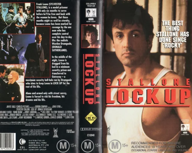 LOCK UP Sylvester Stallone VHS NEW PAL Original Oz sellthru