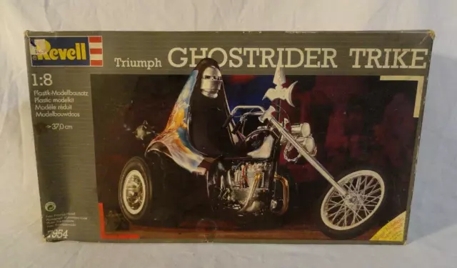 Look! 1993 Revell Germany Triumph "Ghostrider" Trike Motorcycle 1/8 Model Kit!